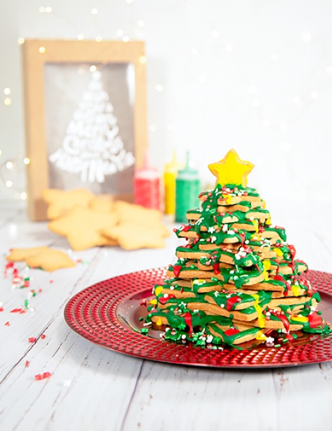 Kit Arma tu árbol de navidad de galletas