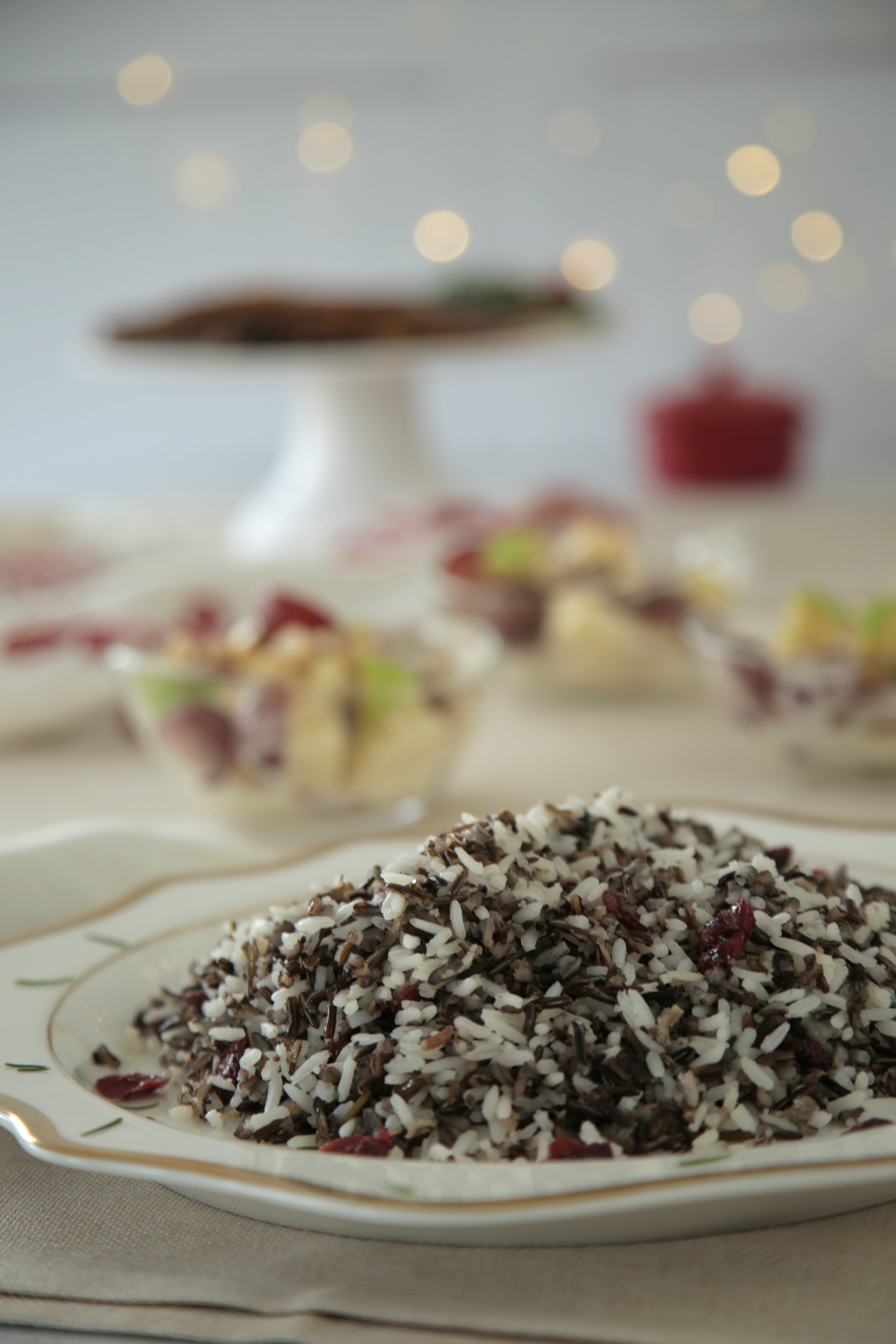 Arroz salvaje con arándanos 