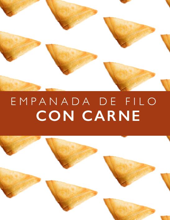 Empanada de filo con carne