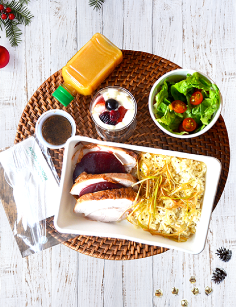 Cena de navidad pavo