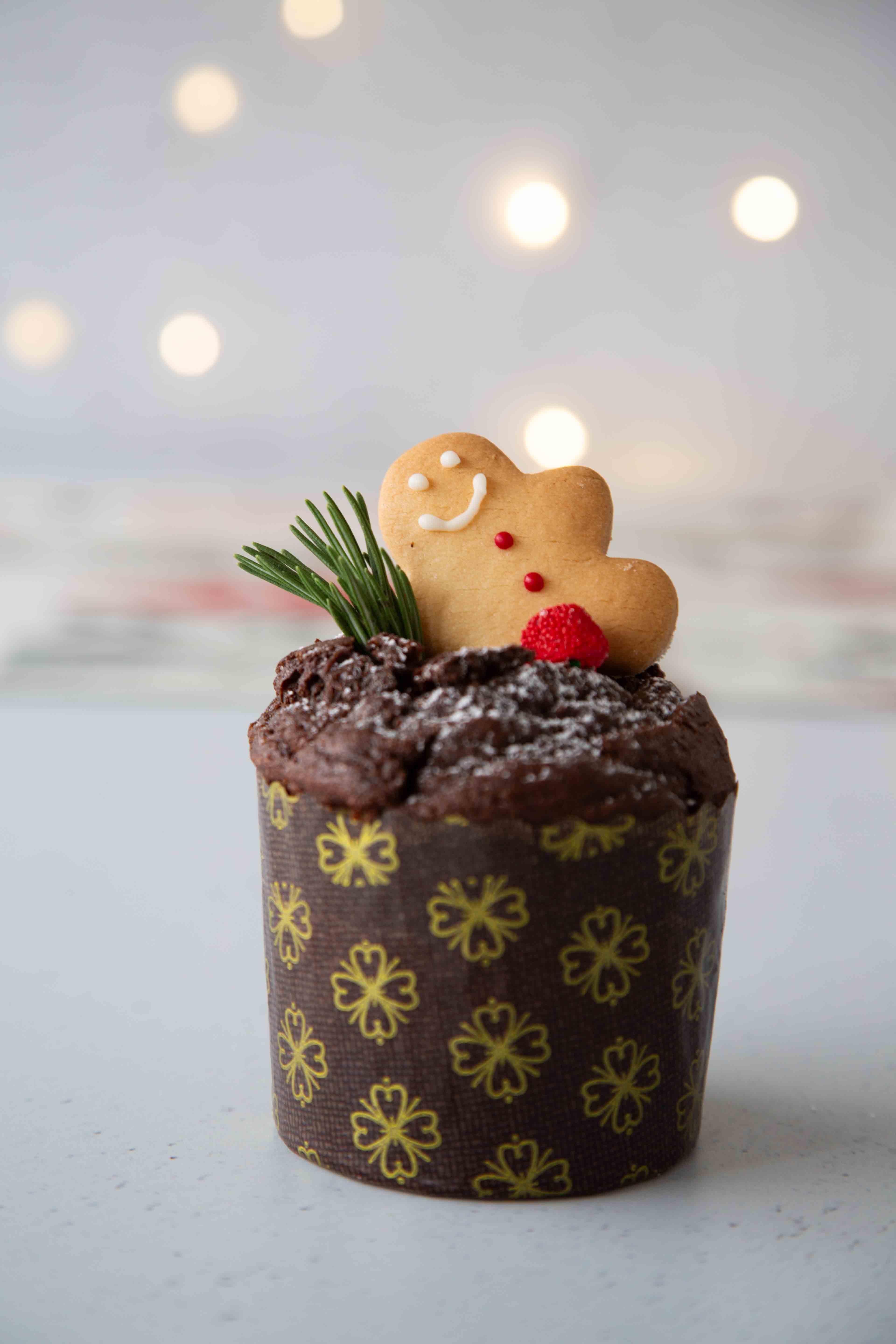 Miniponqué navideño de chocolate