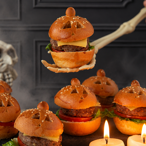 Halloween miniburgers